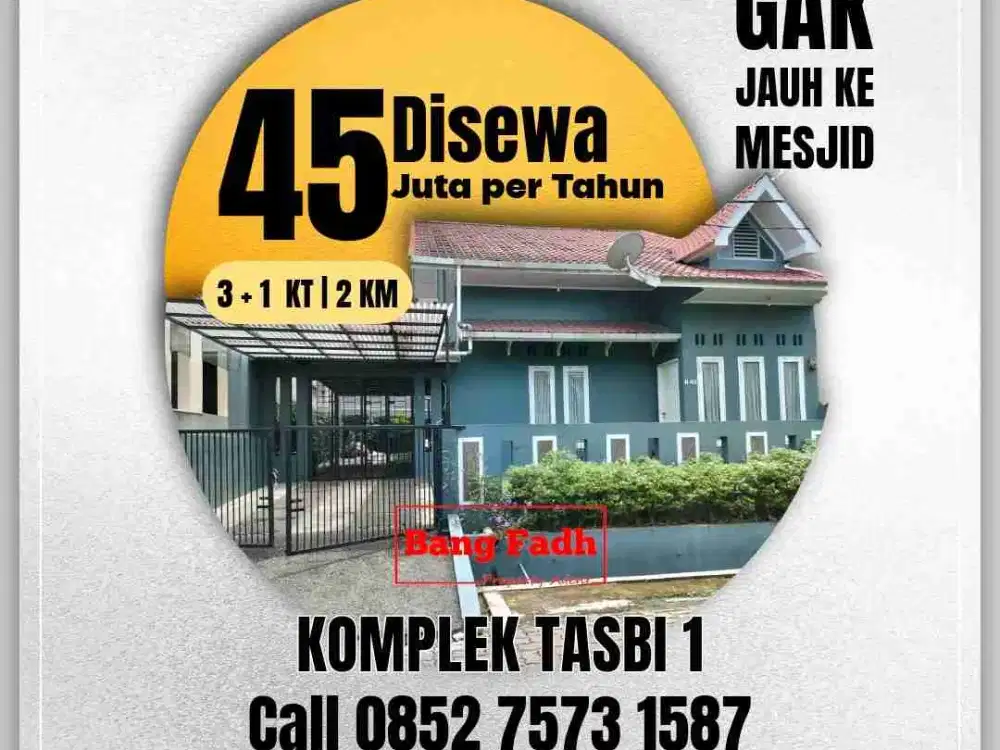 Rumah Disewakan komplek Tasbi 1