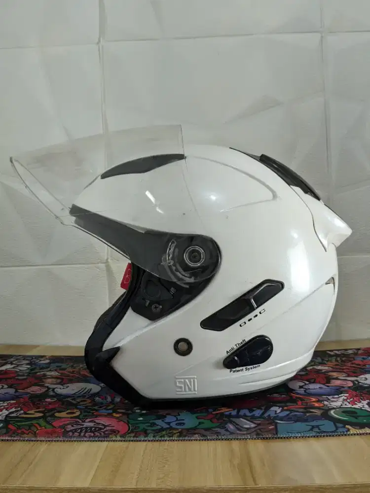 HELM KYT GALAXY L WHITE
