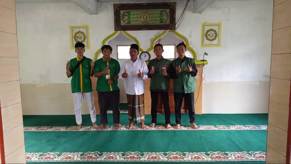 Karpet masjid tebal murah hijau meteran