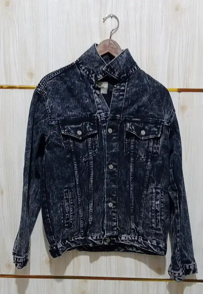 Jaket Jeans Pria Merk PULL&BEAR