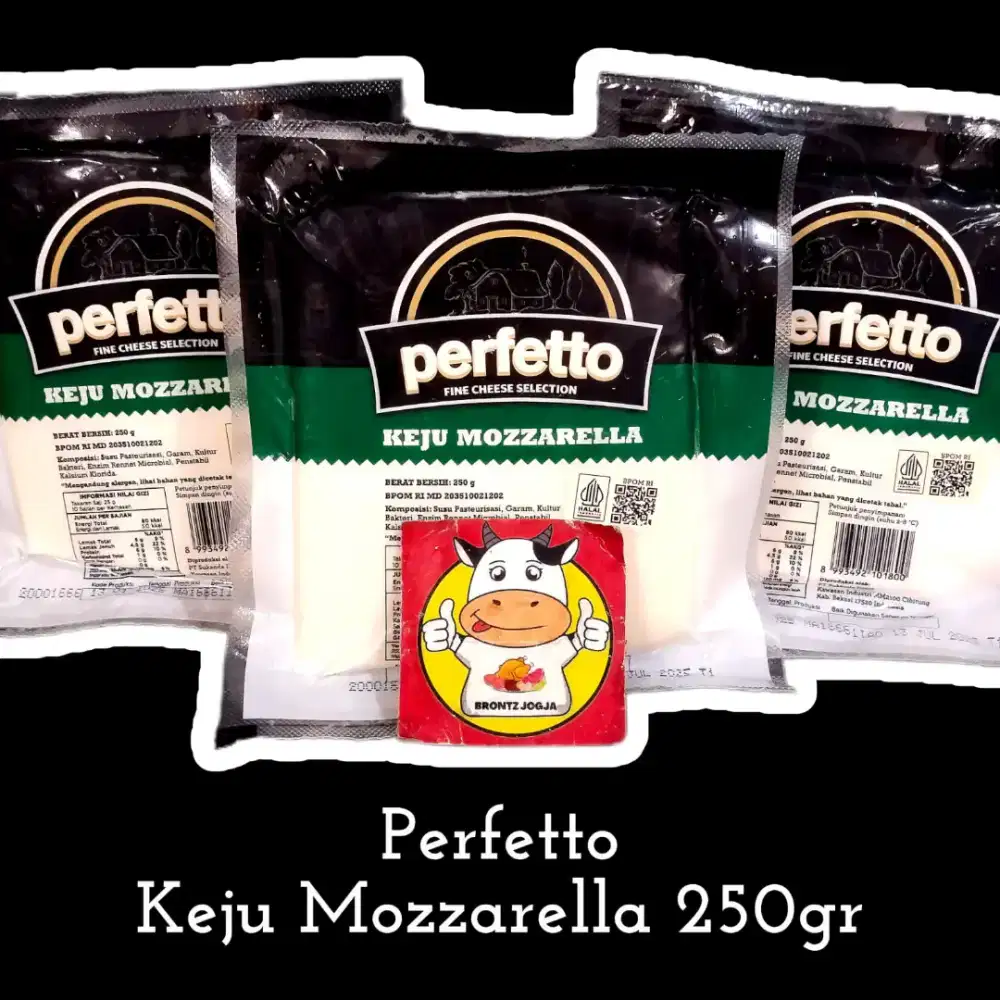 Perfetto keju mozzarella 250gr - Brontz Jogja
