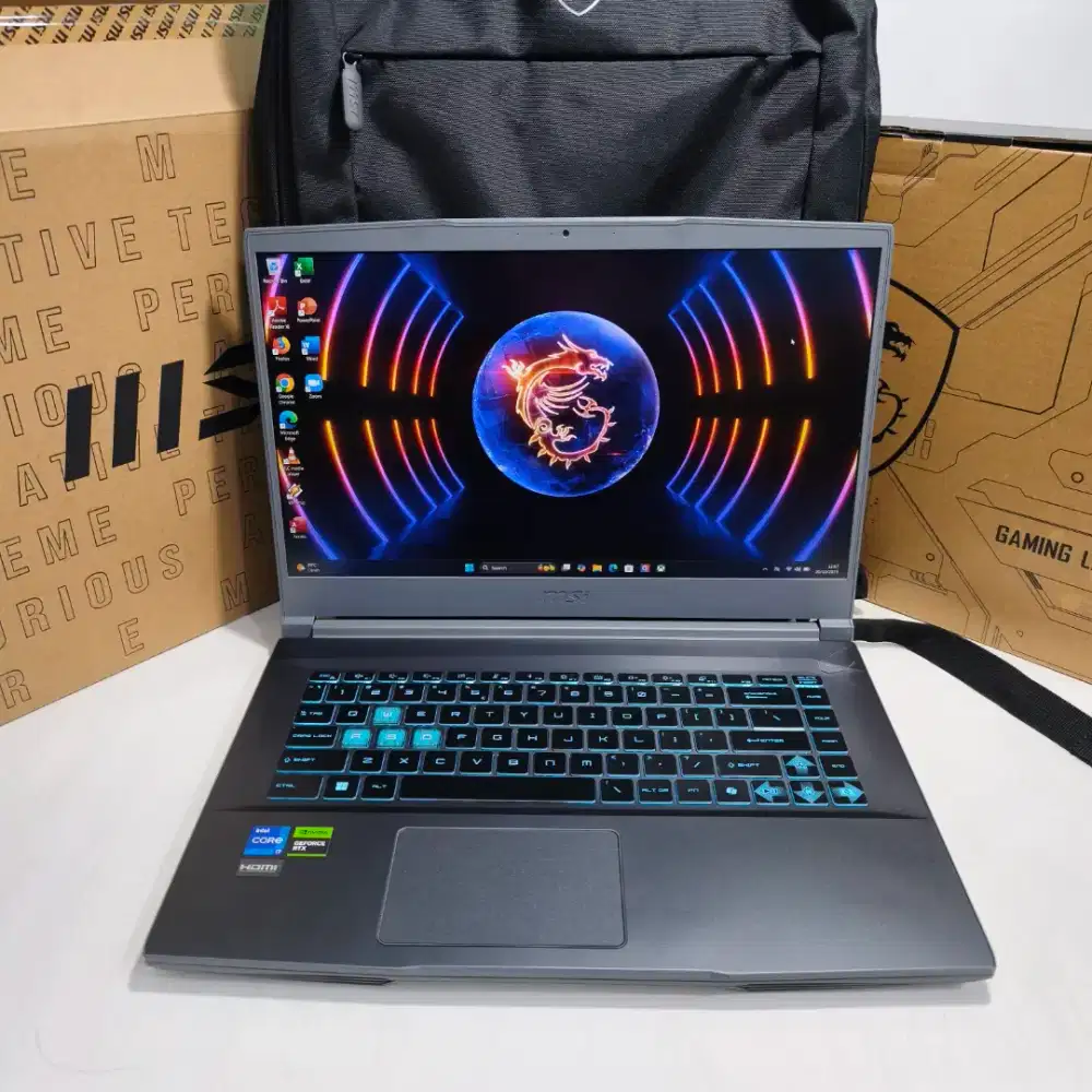 Msi thin 15 b12ucx intel core i7-12650H Ram 8gb ssd 512gb rtx 2050