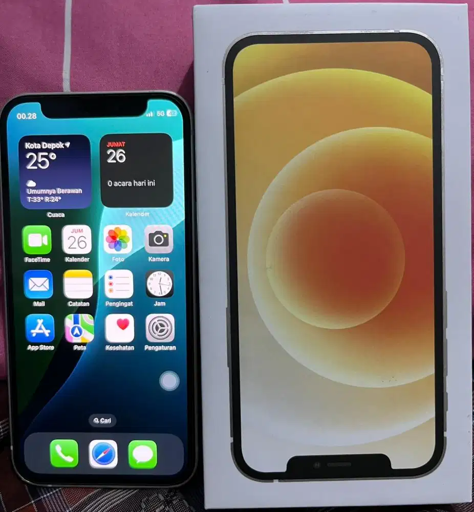 Iphone 12 64gb mini + adaptor