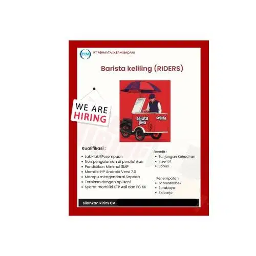 LOWONGAN KERJA AREA TANGERANG & JABODETABEK