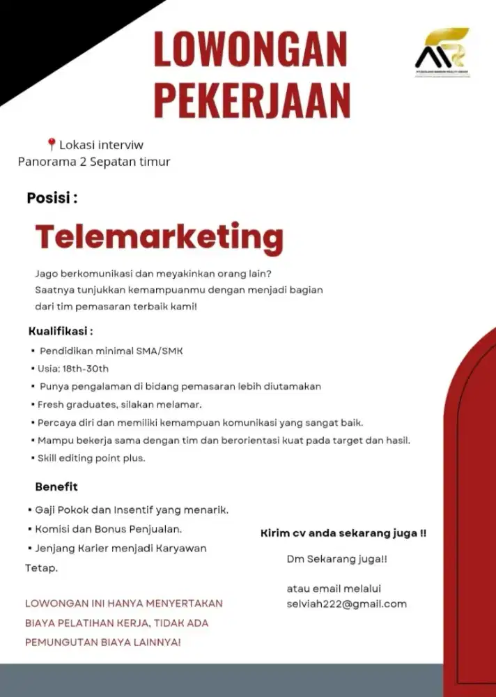 Di butuhkan segera!!