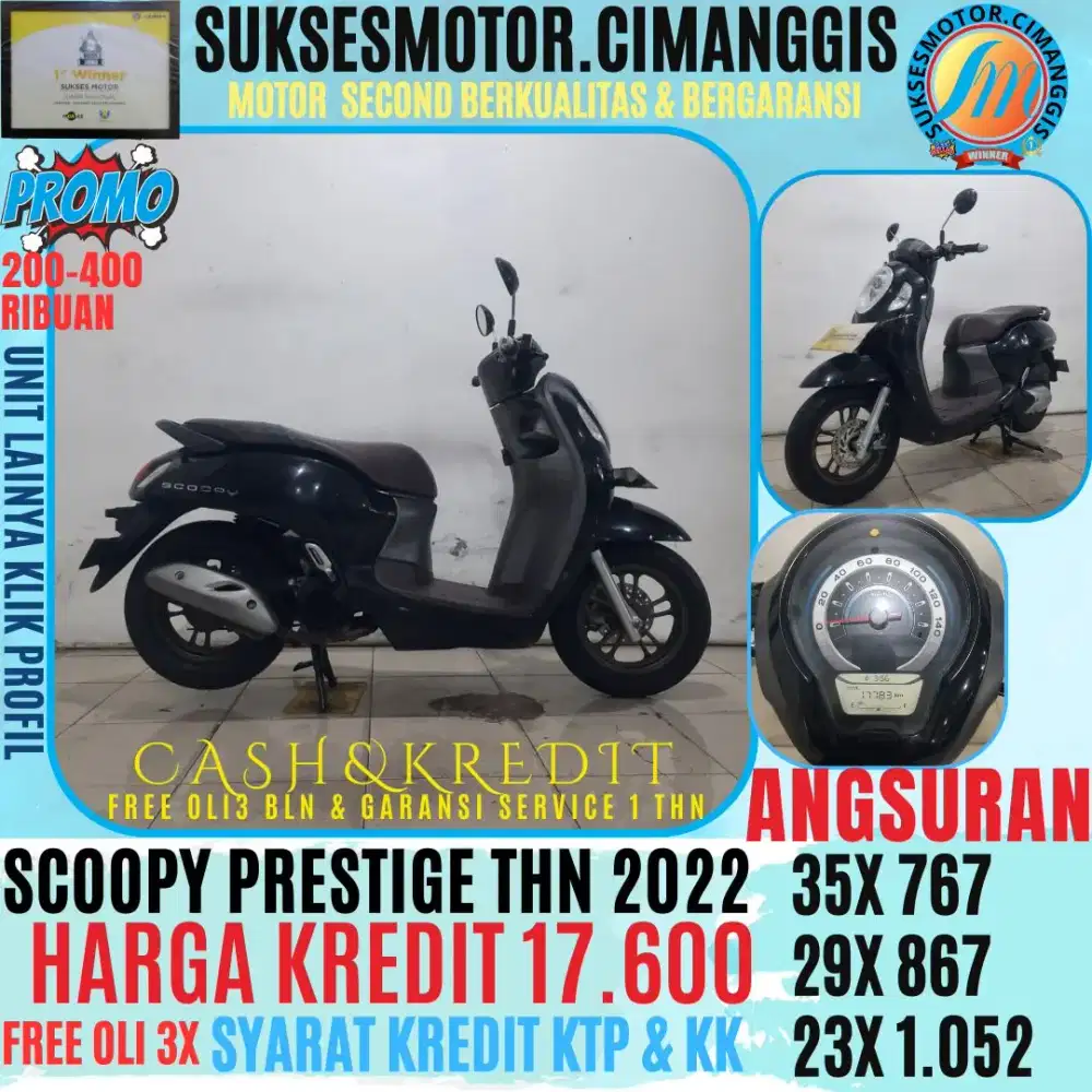 SCOOPY PRESTIGE PROMOTERMURAH CASHBACK UPTO700RIBUAN FREE OLI3X