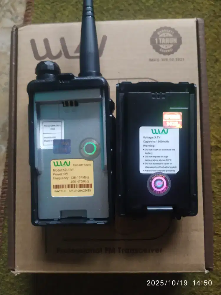 Brik/HT/Handy Talky/Walky Talky, Wlan KD-UV1, Resmi/Postel