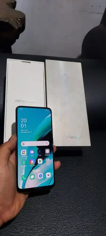 Jual hp oppo reno  2f fulset