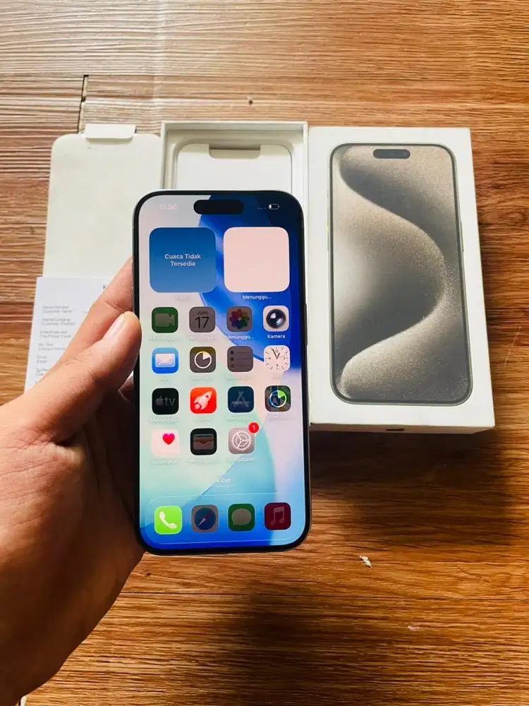 Iphone 15 pro 256 gb resmi ibox fullset ori normal