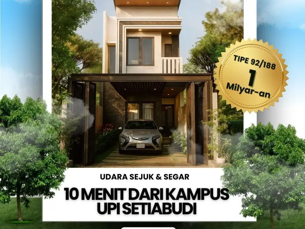 Bukan di Dago Pakar, Tapi Suasa Rumah Seperti Villa dan Udaranya Segar Khas Setiabudi Lembang Bandung Utara!