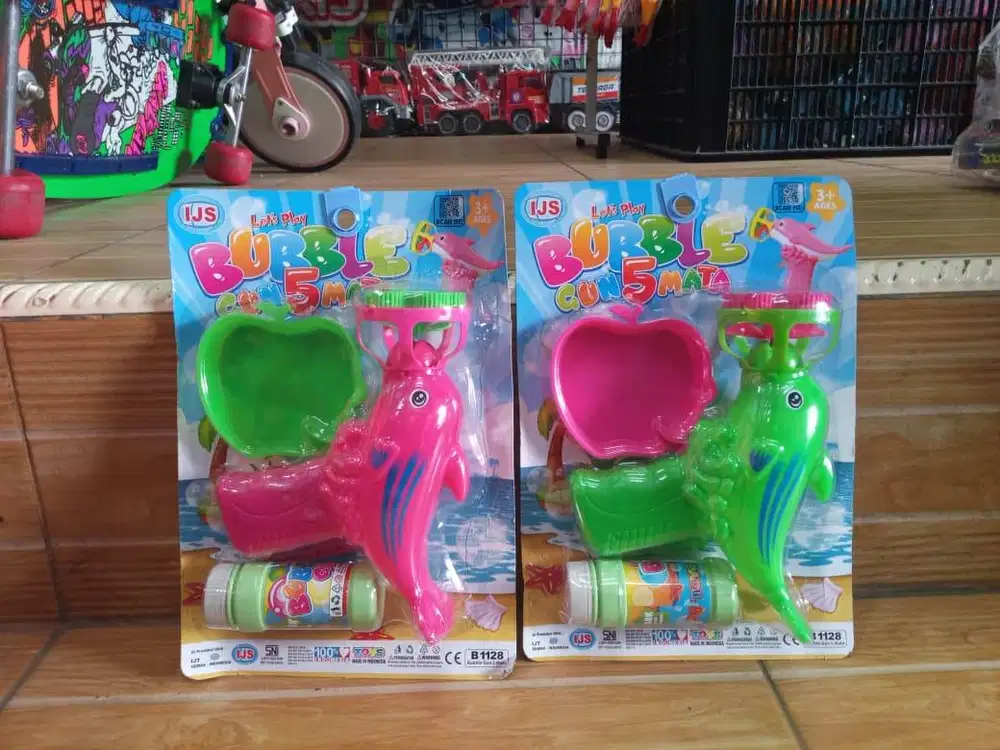 mainan anak bubble ikan 5 lubang