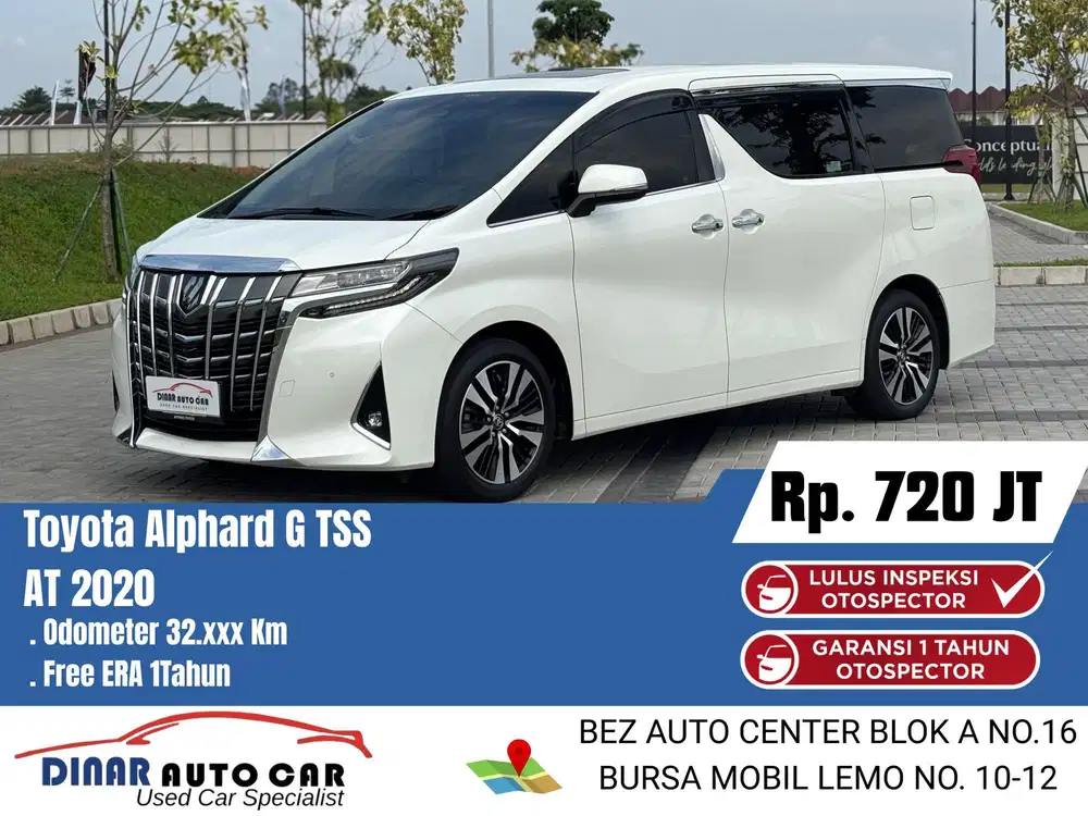 Toyota alphard g tss 2020