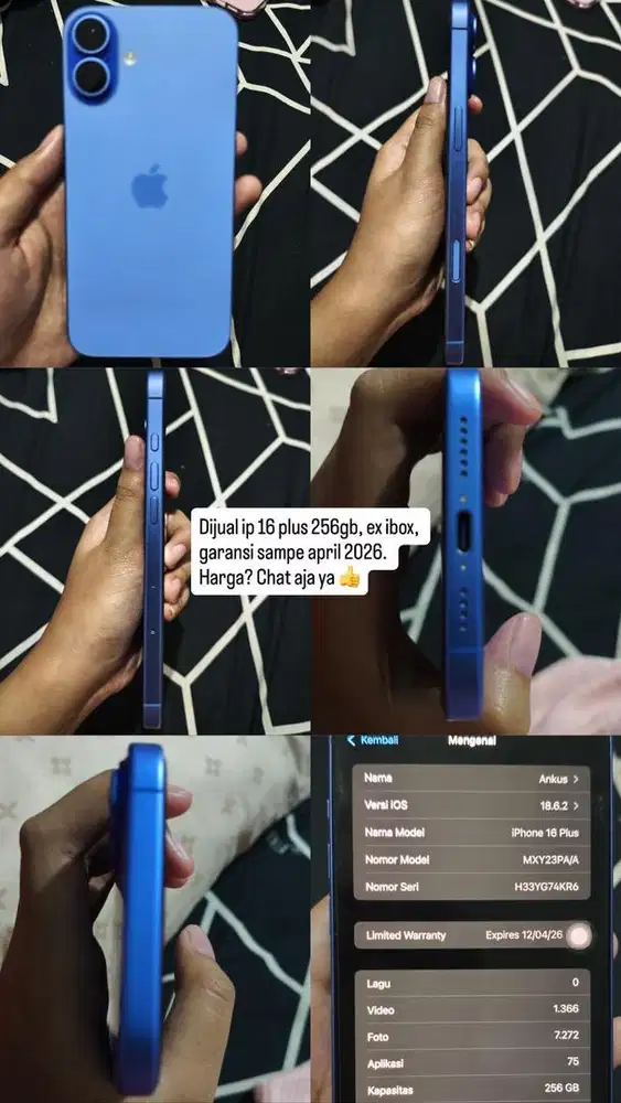 Iphone 16 plus 256 ibox