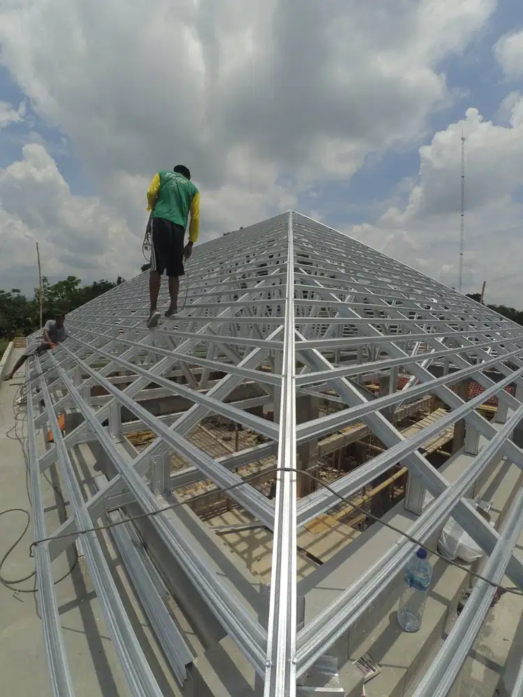 Bongkar Renovasi Atap Dgn Baja Ringan BIMA TRUSS Paling MURAH
