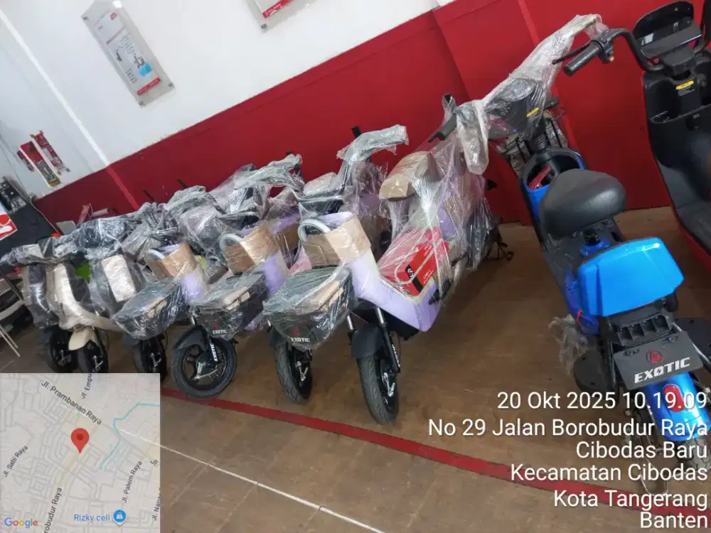 Sepeda dan motor listrik Exotic tife X670