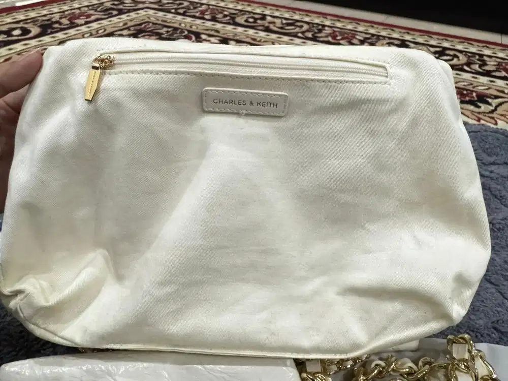 PL TAS WANITA CHARLES N KEITH HOBO DUA CHAIN ORIGINAL