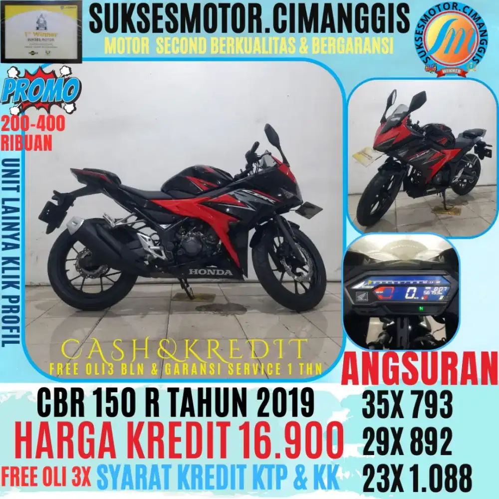 CBR 150 R PROMOTERMURAH CASHBACK UPTO 700RIBUAN FREE OLI3X