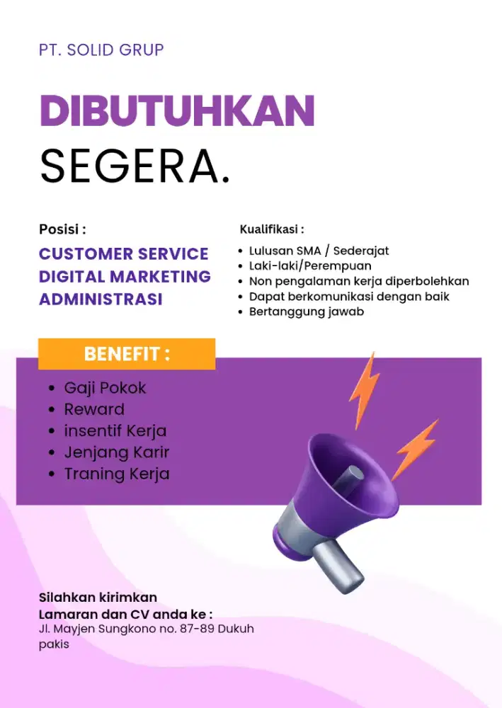 Lowongan Pekerjaan