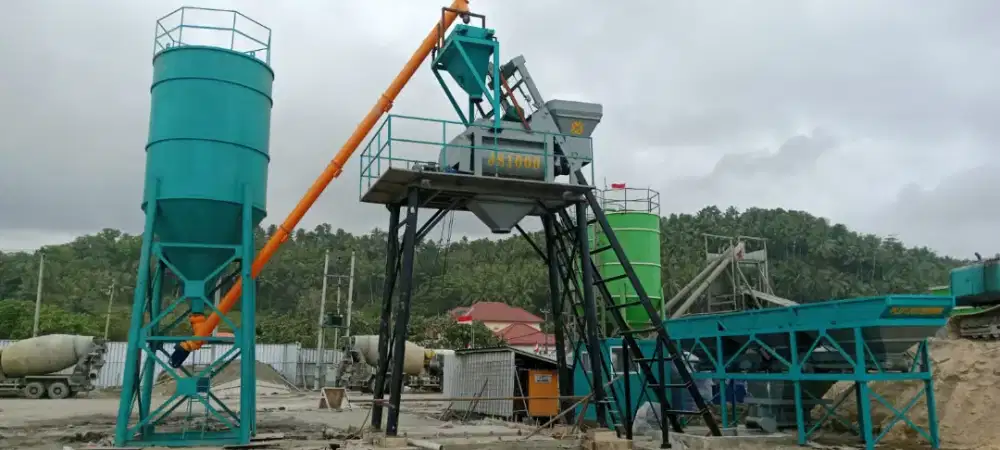 BATCHING PLANT WETMIX 30–40 M³/JAM – SOLUSI BETON STABIL & EFISIEN