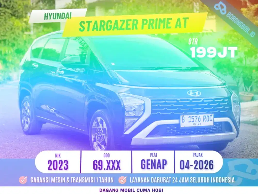 Hyundai Stargazer Prime Captain Seat 1.5 AT 2023 Matic Hitam