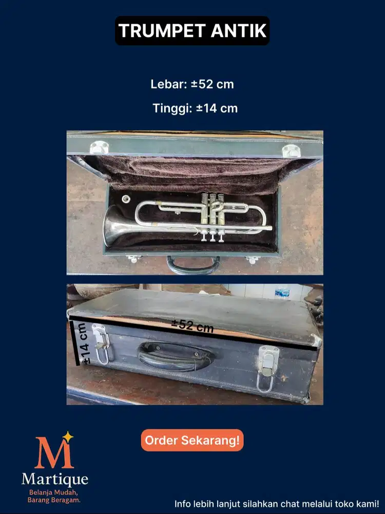 TRUMPET ANTIK (L=±52cm ; T=±14cm)
