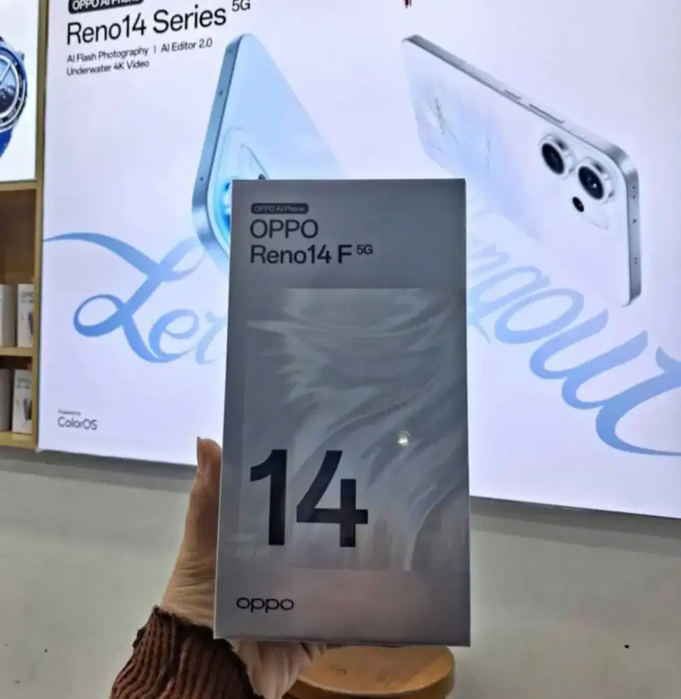 HP OPPO RENO 14F 5G 12+12/256 + GARANSI RESMI 100%