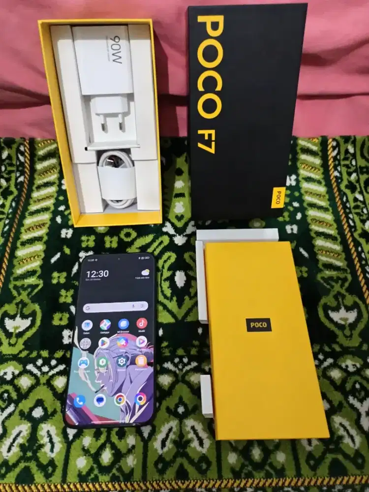 Handphone Poco F7 Black 99% Like New Fullset (Nego Pertamax)