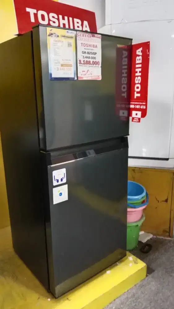 KULKAS TOSHIBA 2 PINTU BISA KREDIT CICILAN RINGAN TANPA DP