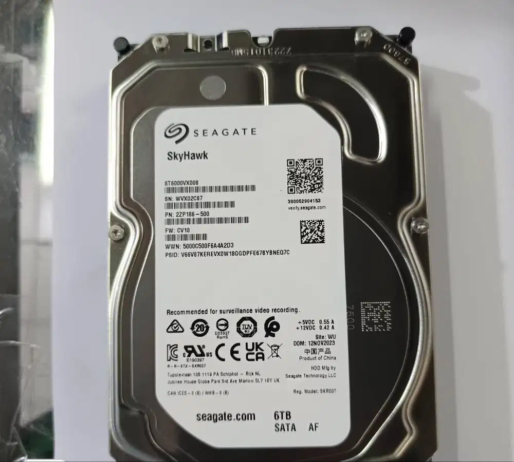 HARD DISK/HDD SEAGATE SKYHAWK 6 TB