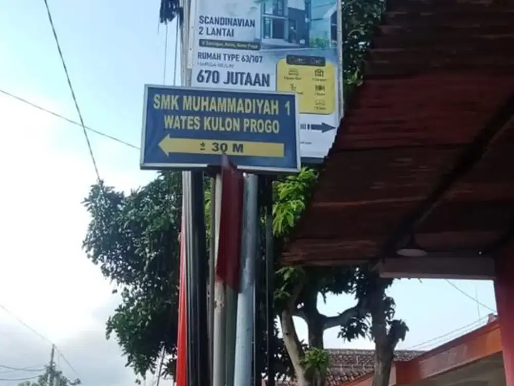 rumah 2 lantai di pusat kota wates kulon progo yogyakarta