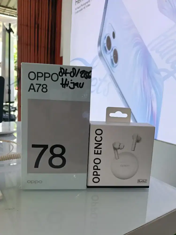 NEW Oppo A78 4g 16/256gb free tws oppo enco buds 2