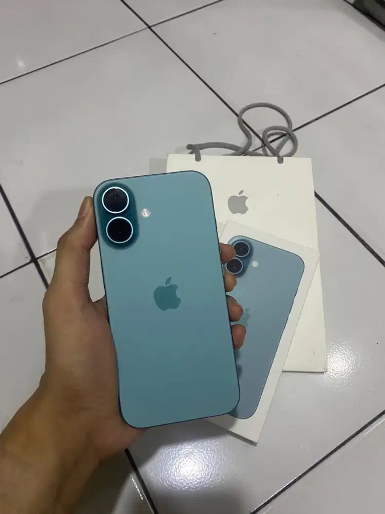 iphone 16 teal green 128gb resmi likenew