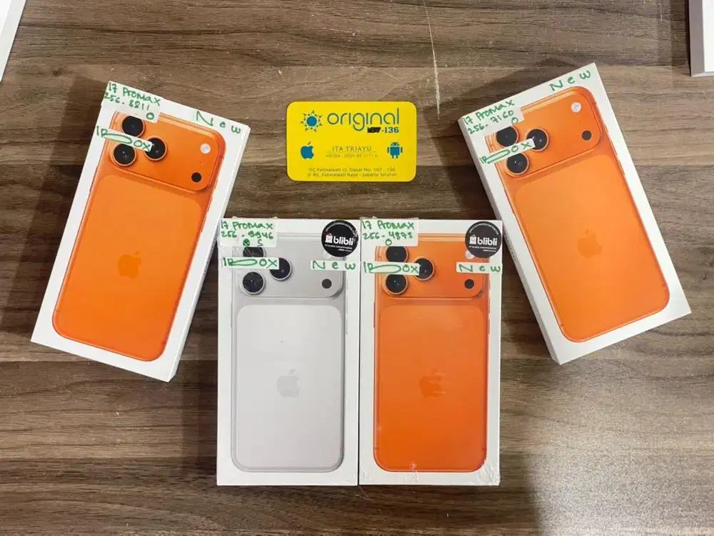 Iphone 17 promax 256/512/1TB/2TB ready semua warna dan limitt