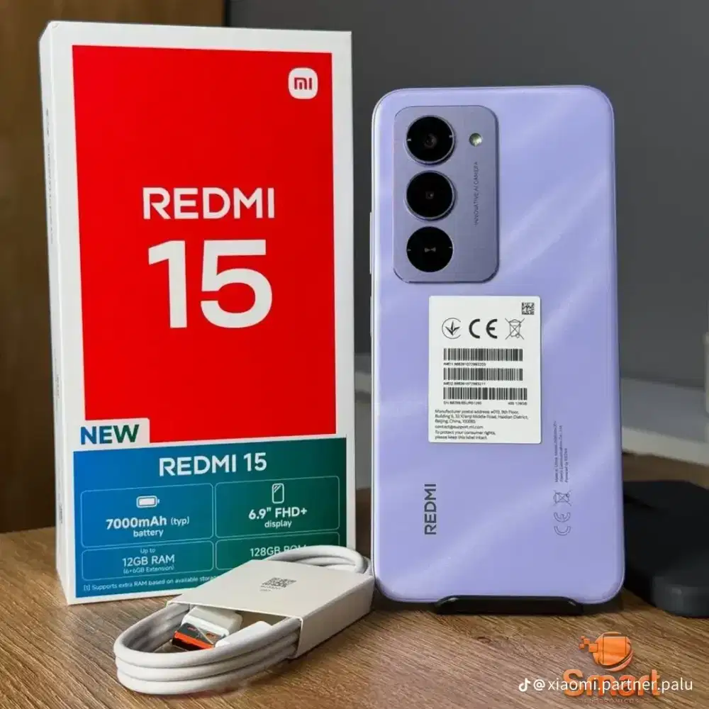 NEW REDMI 15 BATEARI BESAR 7000 MAH