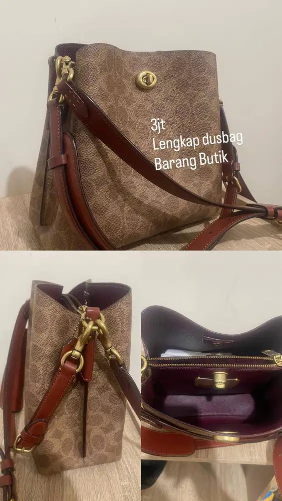 Coach Willow Bucket Bag In Signature Canvas