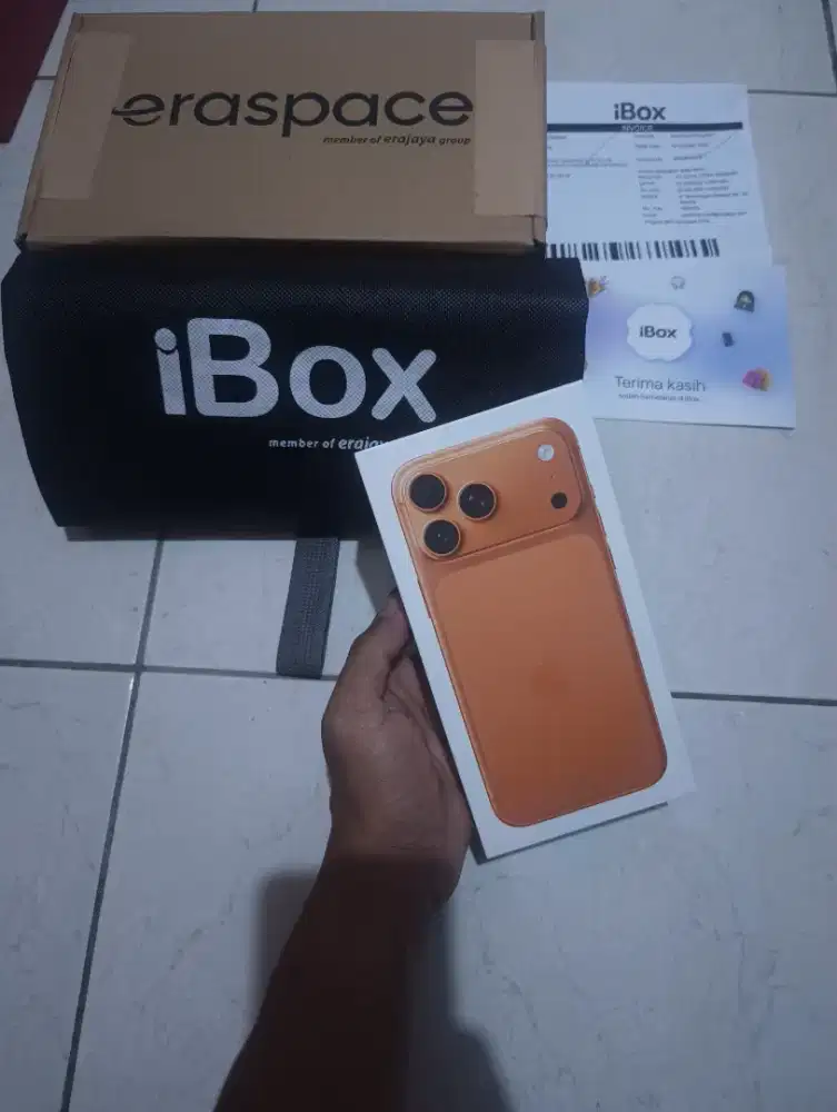 iphone 17 pro max 256GB ibox baru segel dus cosmic orange murah TAM