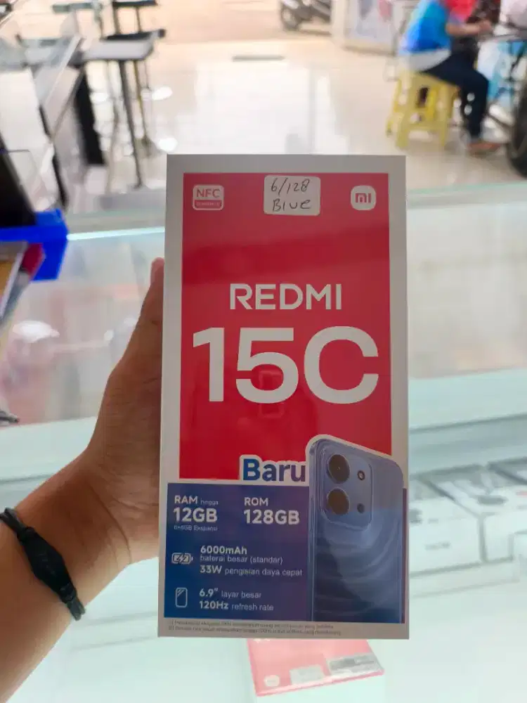 redmi 15 c 6/128 segel box garansi resmi