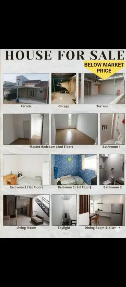 Rumah Cluster baru renov di bawah harga pasar dekat Reni Jaya Pamulang