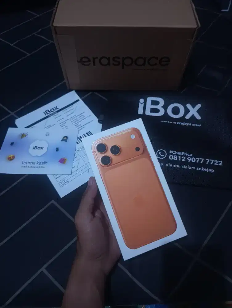 Murah iphone 17 pro max ibox new baru segel dus cosmic orange resmi
