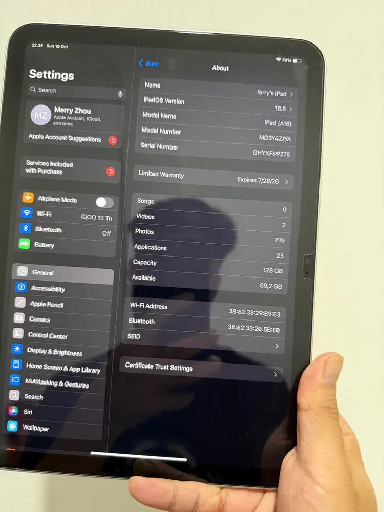 Ipad A16 2025 like new