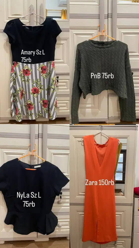 Baju , Jaz, Dress Merk Zara, Cardinal, Executive dll