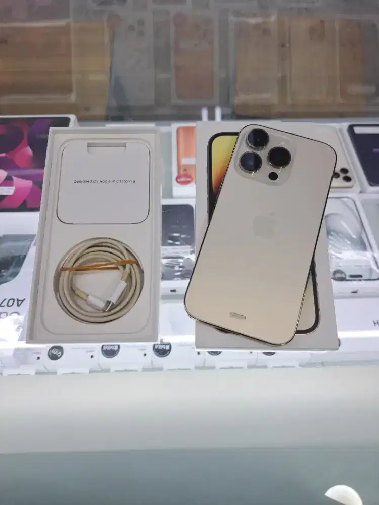 Second IPhone 14 Pro 128GB Gold Ex IBOX Mulus Fullset Nego