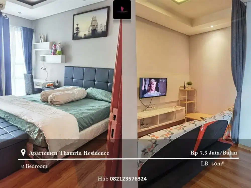 Disewakan Apartement Thamrin Residence Low Floor 1BR FF