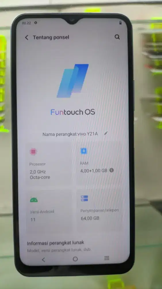 Vivo Y21a Ram 4+1GB