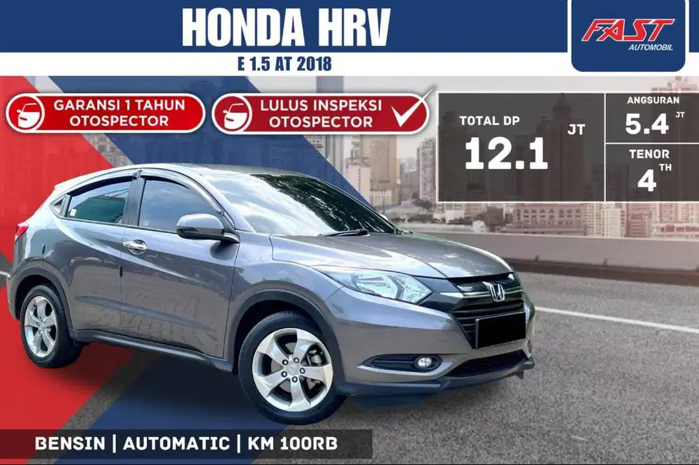 HONDA HRV E 2018 1.5 AT SERVICE RECORD & PAJAK PANJANG#F7ST