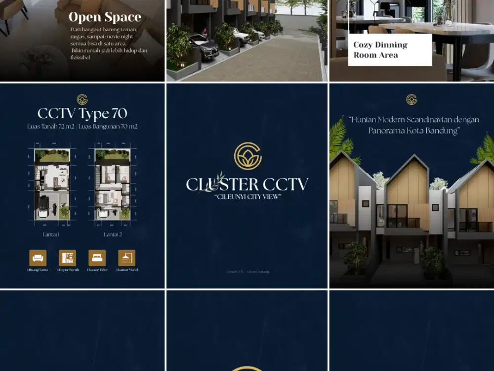 Dijual Rumah 2 Lantai dengan Desain Modern Minimalis di Kawasan Cileunyi Bandung Timur