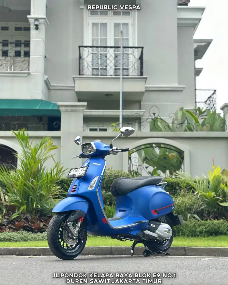 PIAGGIO VESPA SPRINT S150 IGET ABS LED TH 2019 WARNA BLUE DOFF Perfect