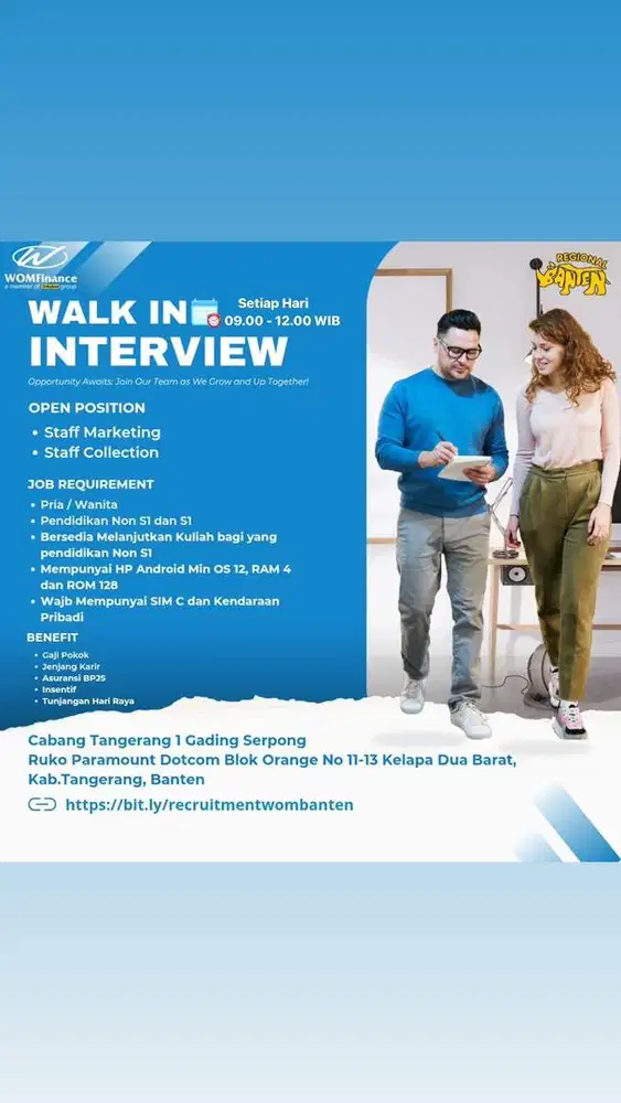 WALK IN INTERVIEW