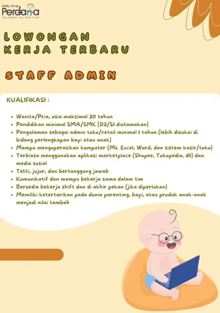 Staff Admin ( Baby Shop )