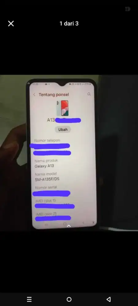 SAMSUNG GALAXY A13 SECOND